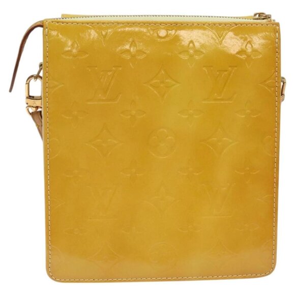 LOUIS VUITTON Monogram Vernis Motto Pouch Lime Yellow - Picture 3 of 16